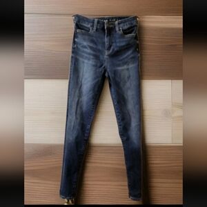 American Eagle Stretch Skinny Dark Denim Straight Leg Women's 0 Jeans